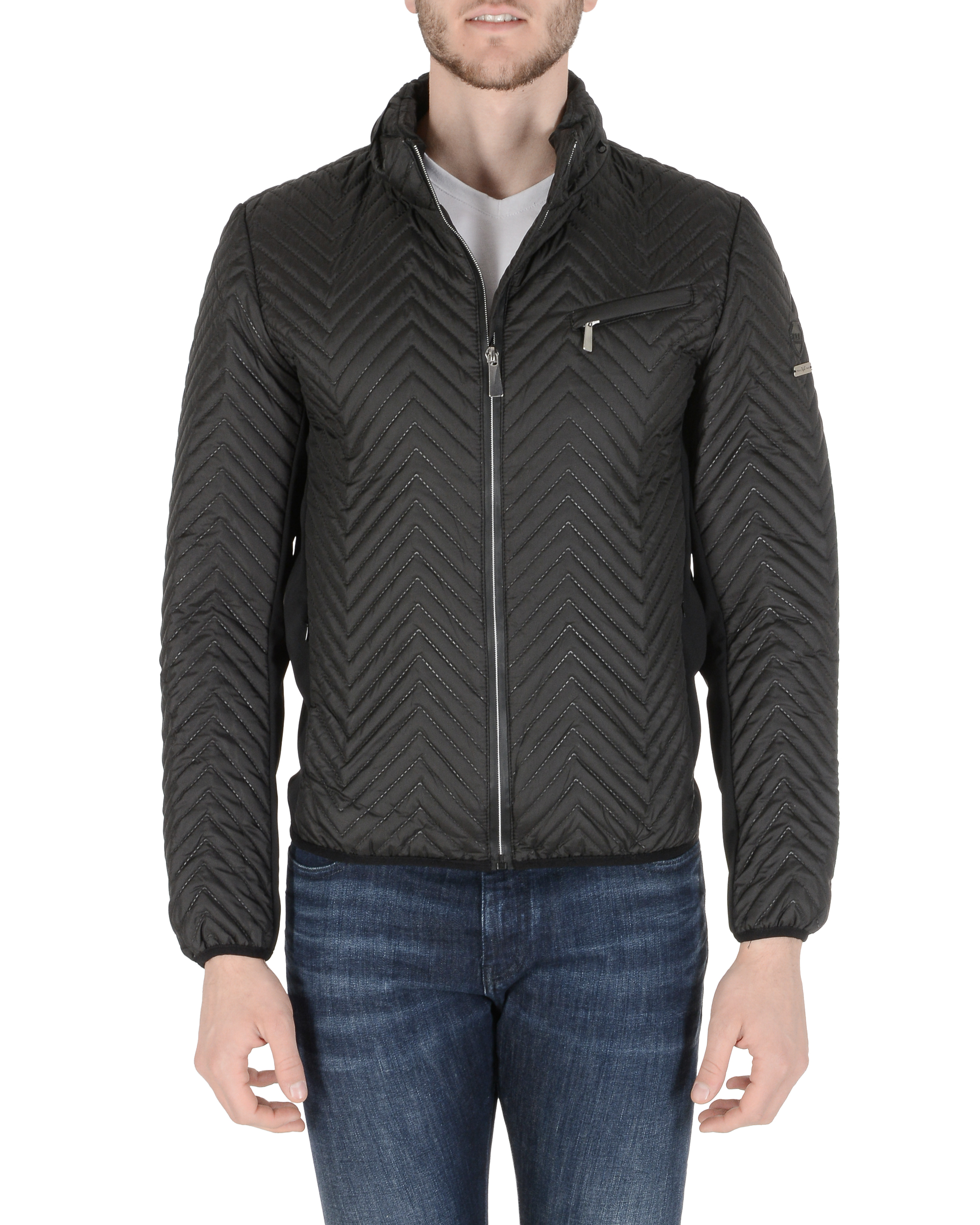 19V69 Italia Chaqueta para hombre Negra BRIAN BLACK