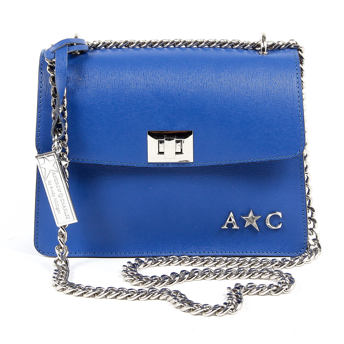 Andrew Charles Womens Handbag Blue MELODY