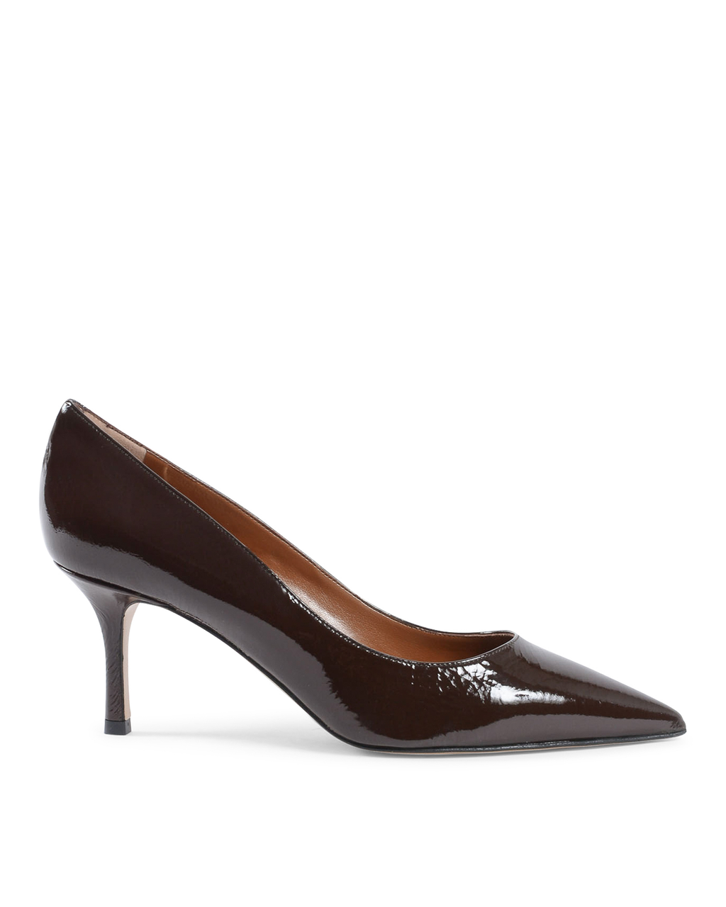 19V69 Italia Womens Pump Dark Brown INES65 DARK BROWN PATENT