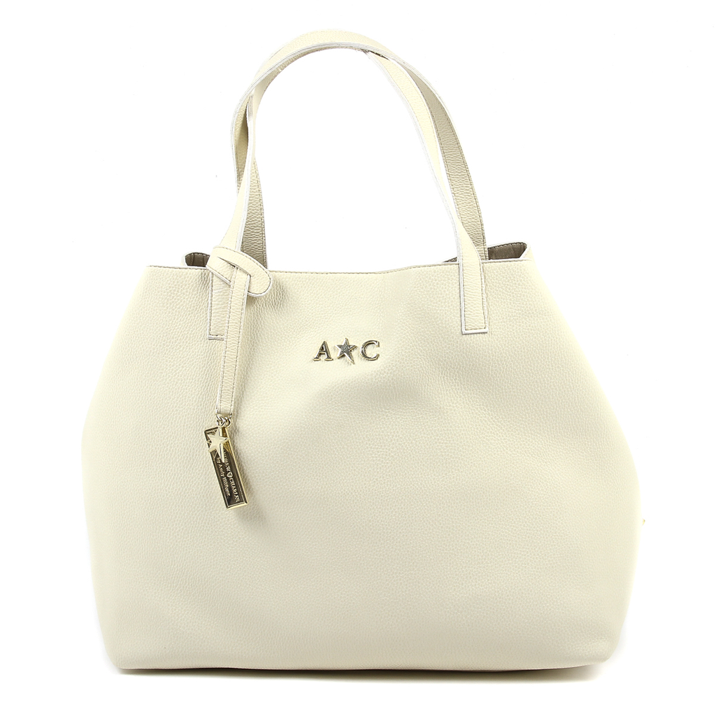 Bolso de mano para mujer Andrew Charles Beige RACHEL