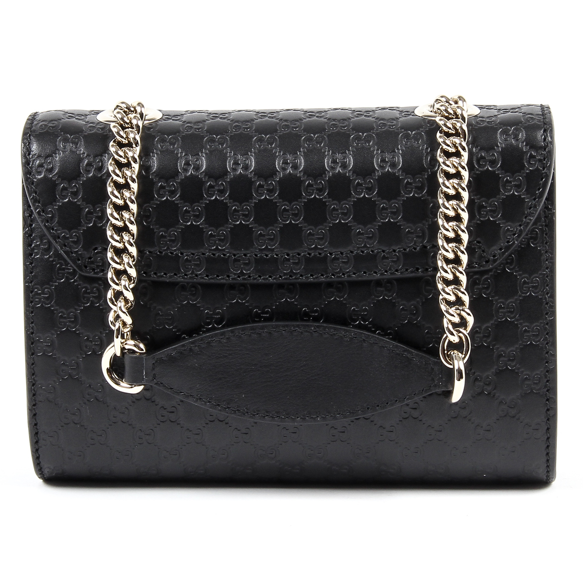 Gucci Womens Handbag GG Guccissima Black 449636 1000