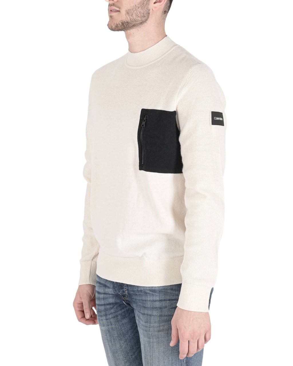 Suéter Calvin Klein para hombre blanco K10K107904YAH
