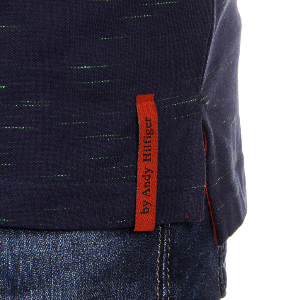 Andrew Charles Mens Polo Short Sleeves Dark Blue RYAN