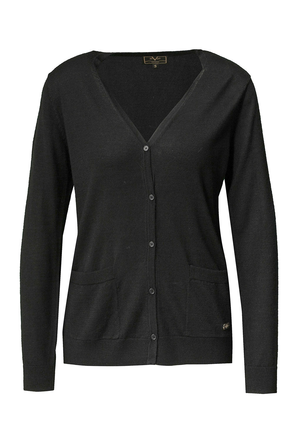Suéter italiano para mujer 19V69, color negro, KIARA BLACK