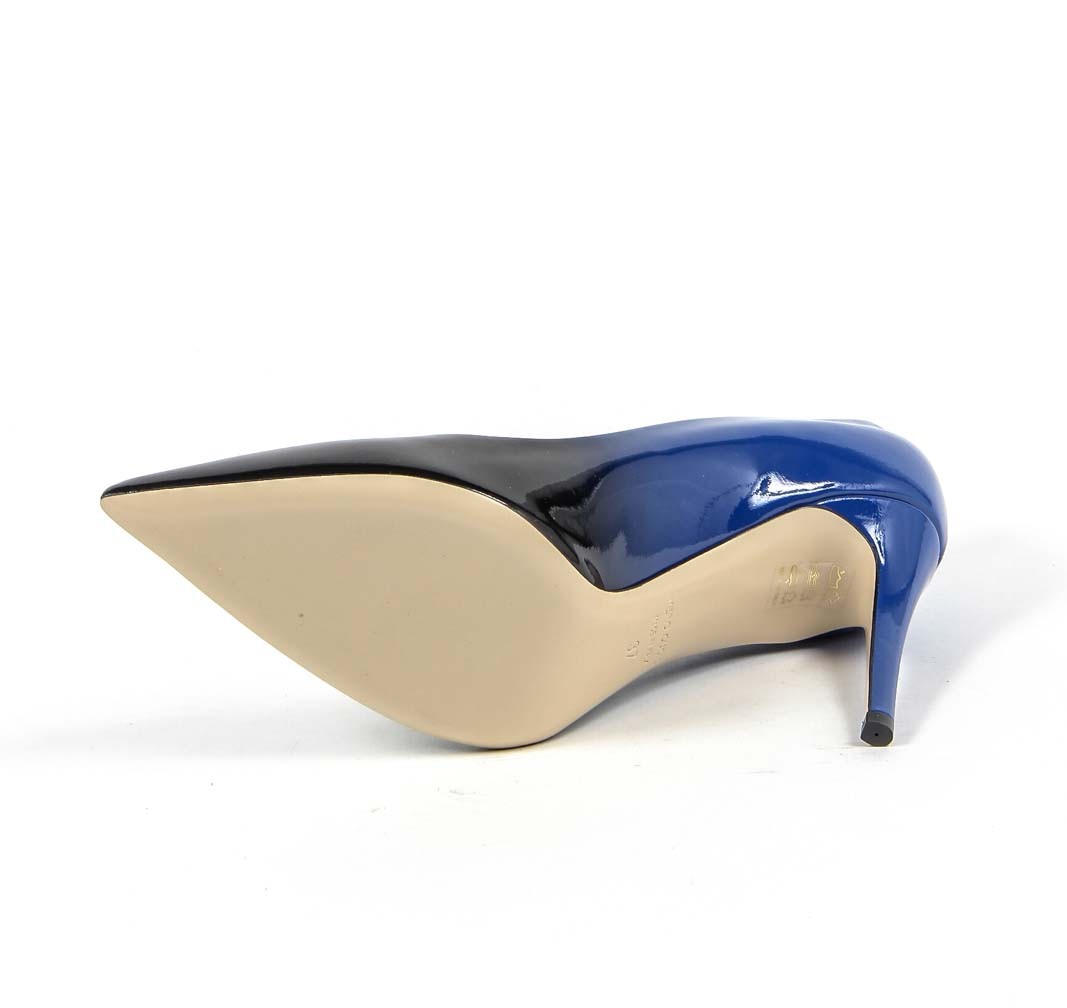 Zapatos de tacón para mujer V 1969 Italia 3104091 VERN. SFUMATO NERO-BLU