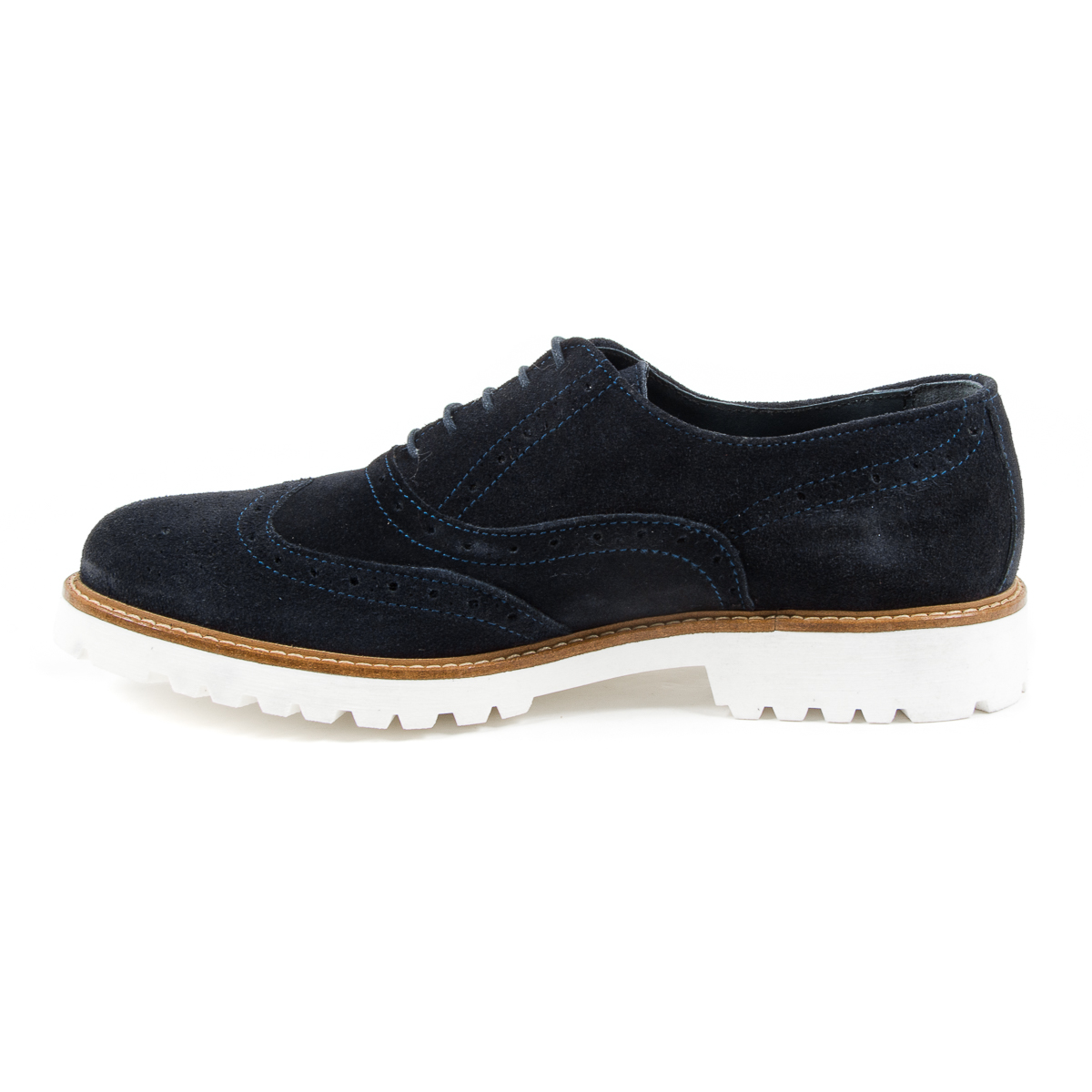 Andrew Charles - Zapatos brogue para hombre, color azul LUIS