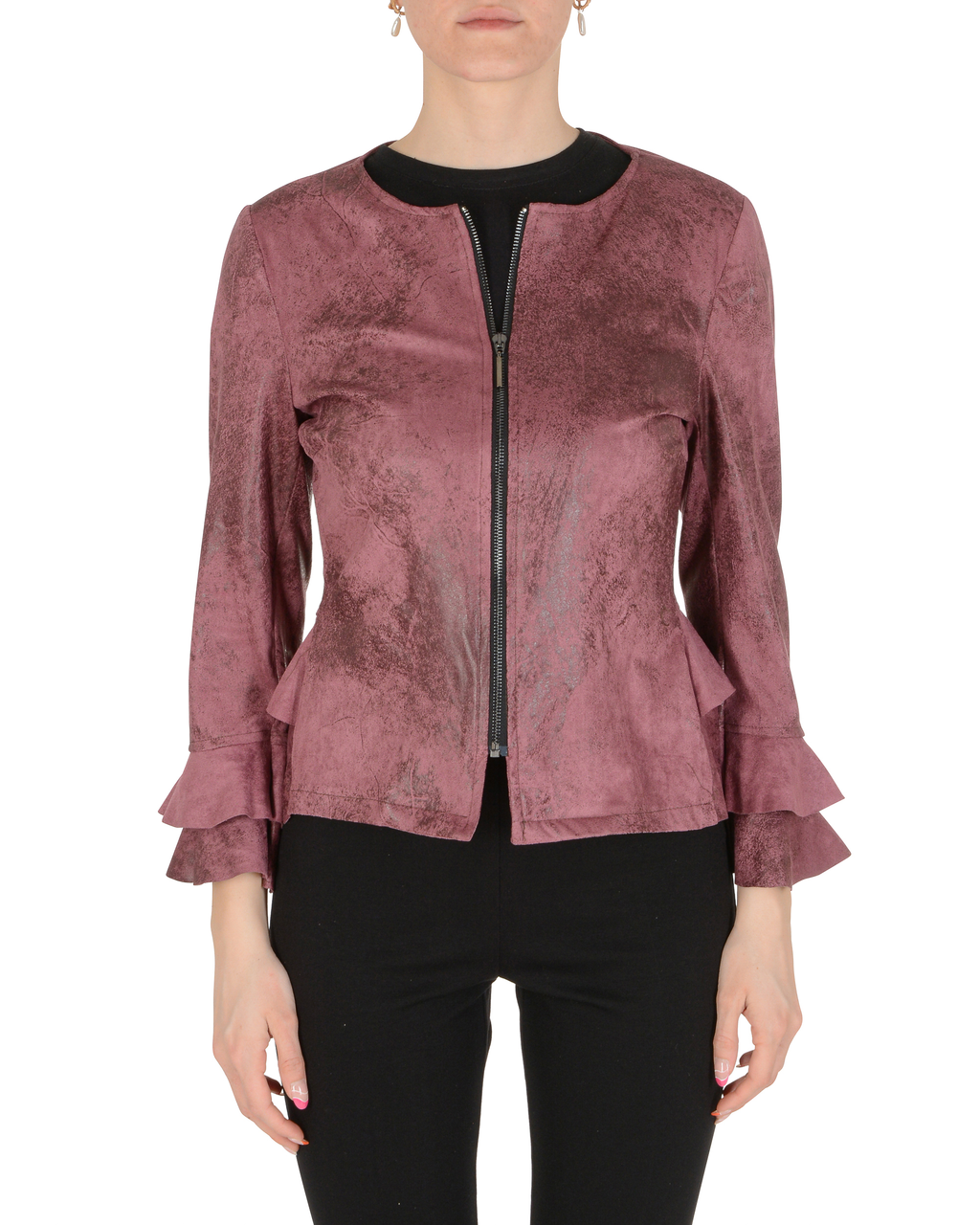 19V69 Italia Chaqueta de mujer Hibiscus FIORE HIBISCUS