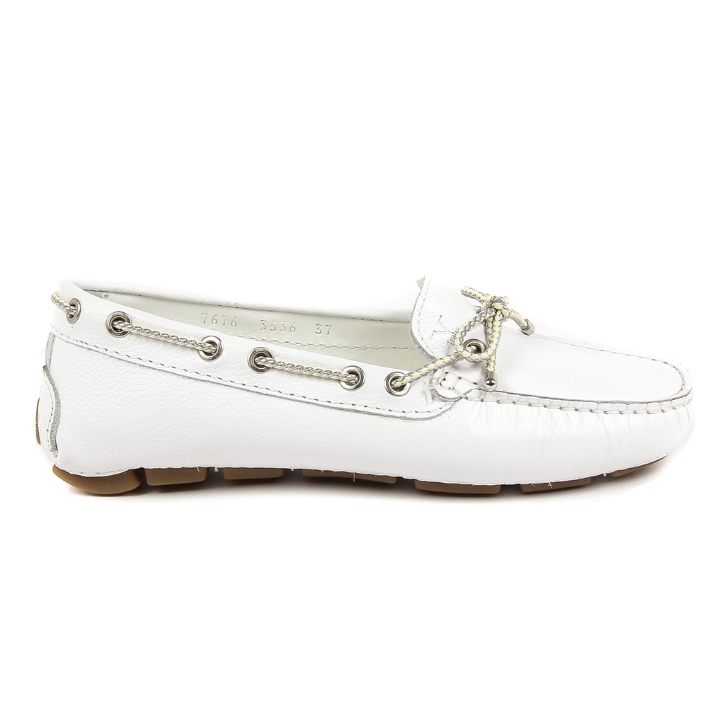 Mocasín V 1969 Italia para mujer blanco EMILIA
