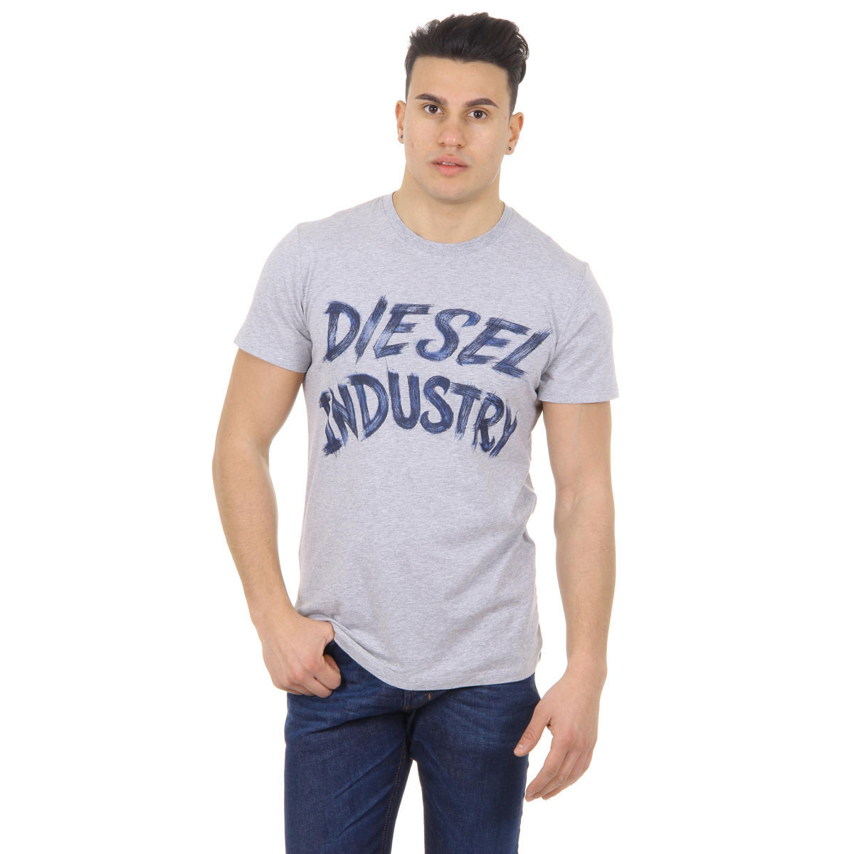 Diesel Mens T-Shirt Short Sleeves Round Neck 00SGFJ 0091B 912 T-AETHALAS