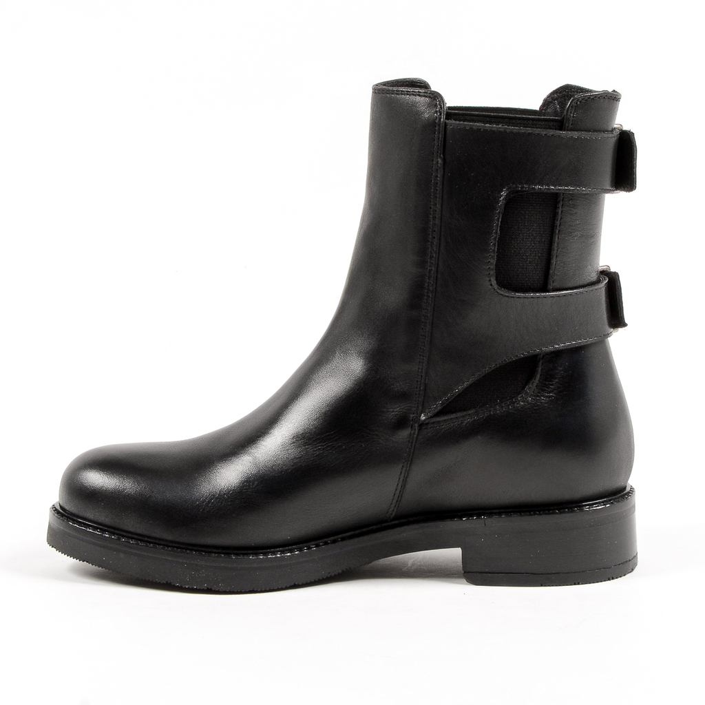 Andrew Charles Womens Short Boot Black LINDA
