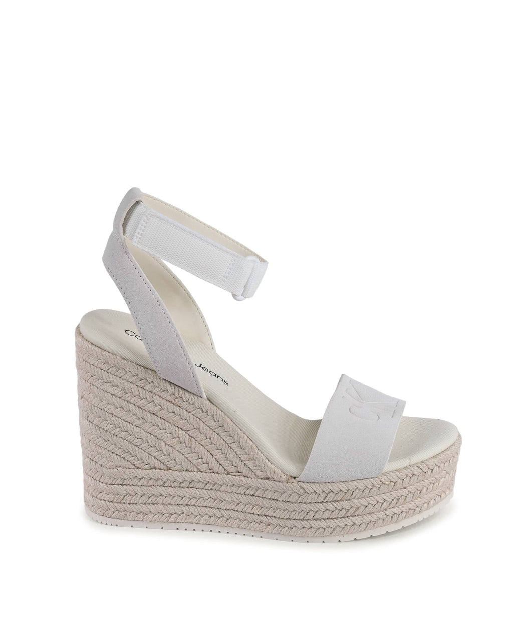 Calvin Klein - Sandalias de cuña para mujer, color beige, YW0YW010260F9