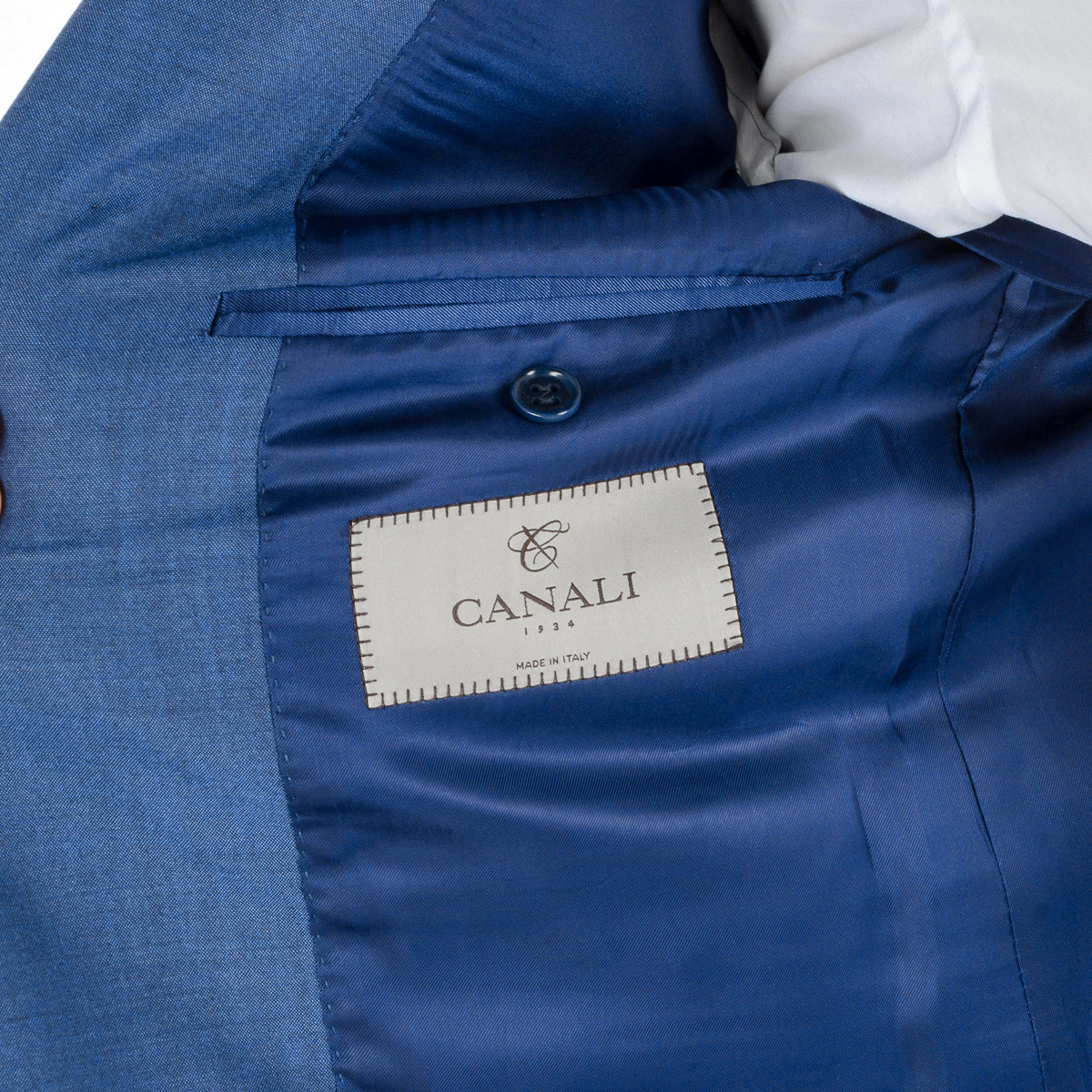 Canali Mens Suit Long Sleeves Blue