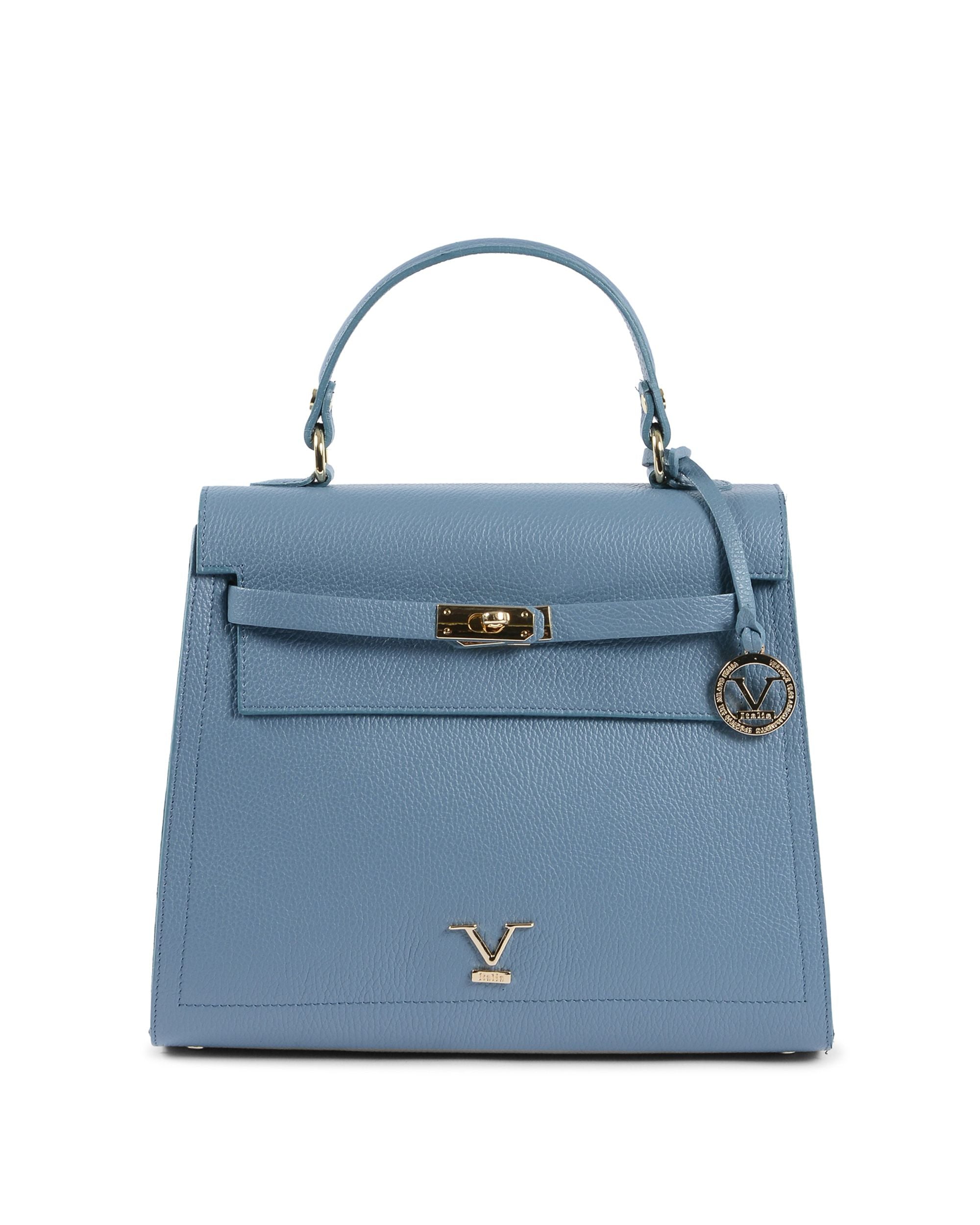 V Italia Womens Handbag Light Blue BG12010 DOLLARO CELESTE