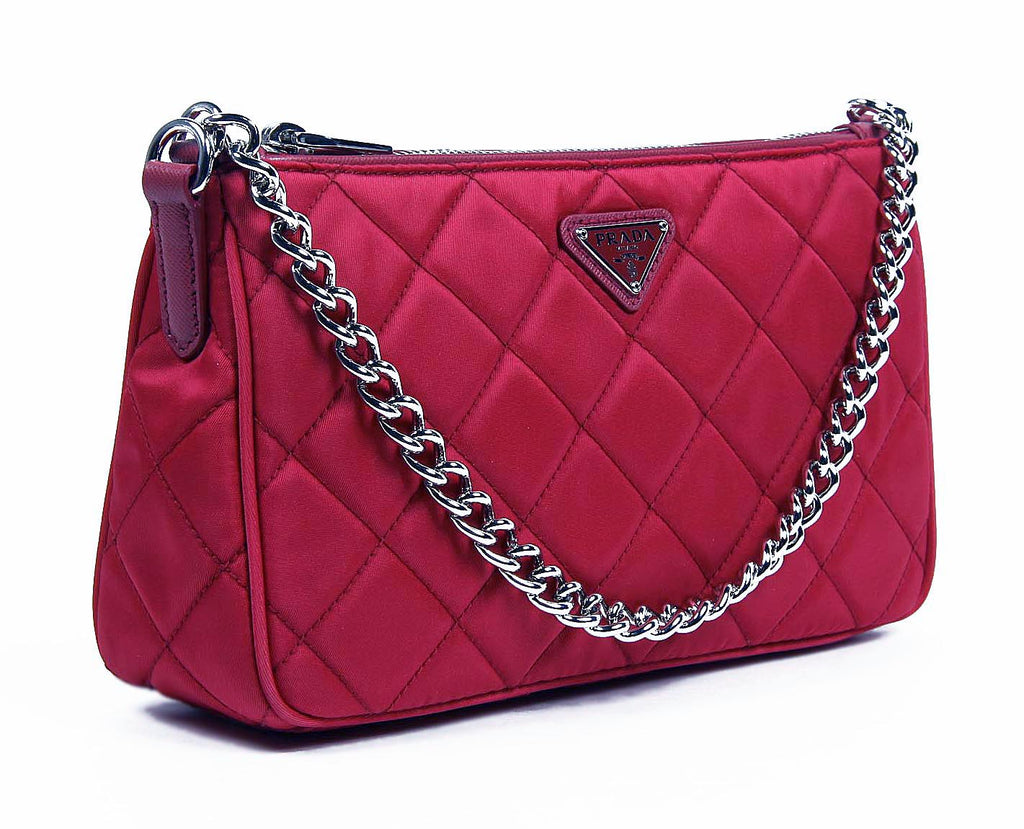 Prada Bolso clutch BT1026 Ibisco Impuntu Tessuto