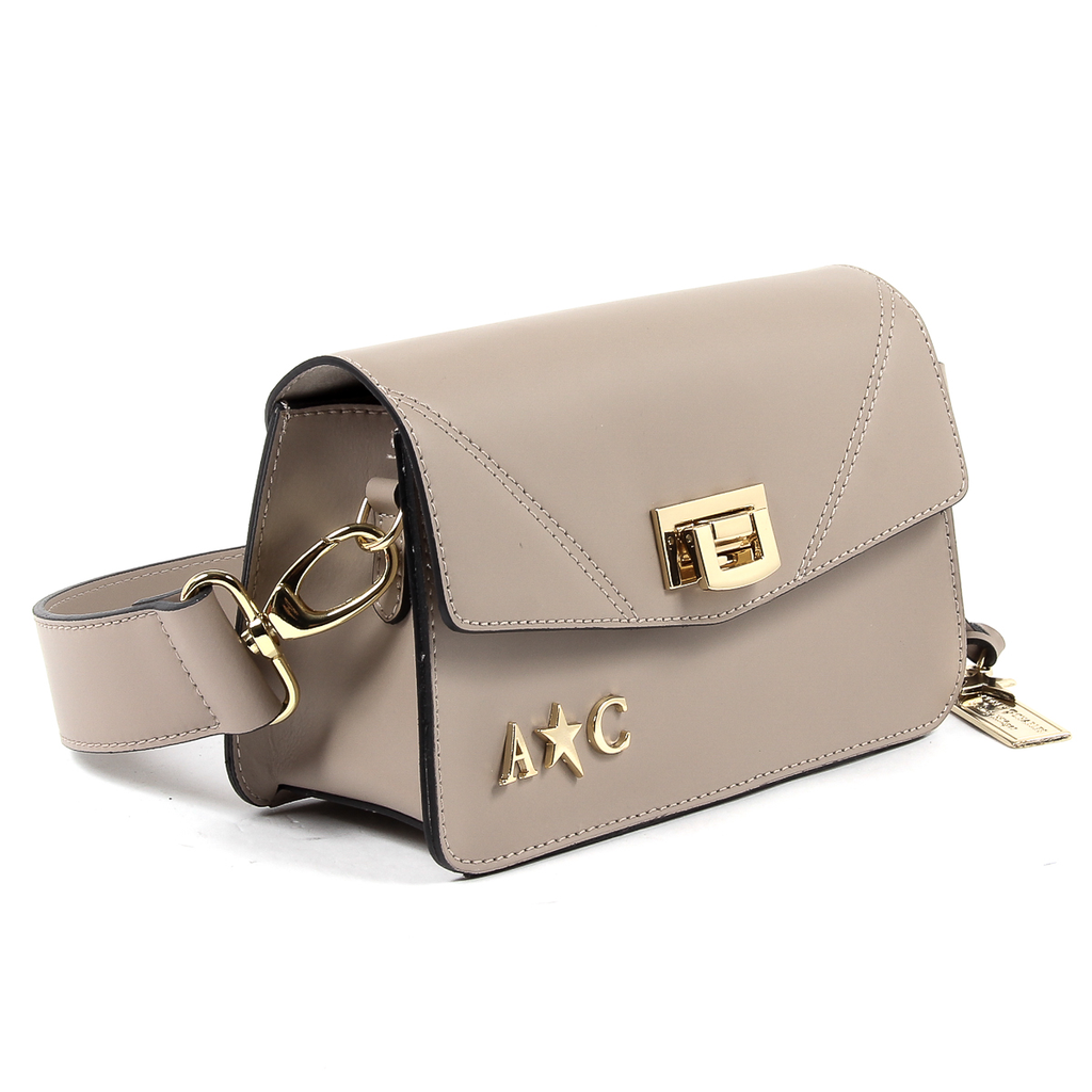 Bolso de mano para mujer Andrew Charles color topo CAITLYN