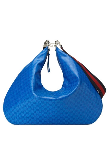 Bolso de hombro tipo hobo con monograma