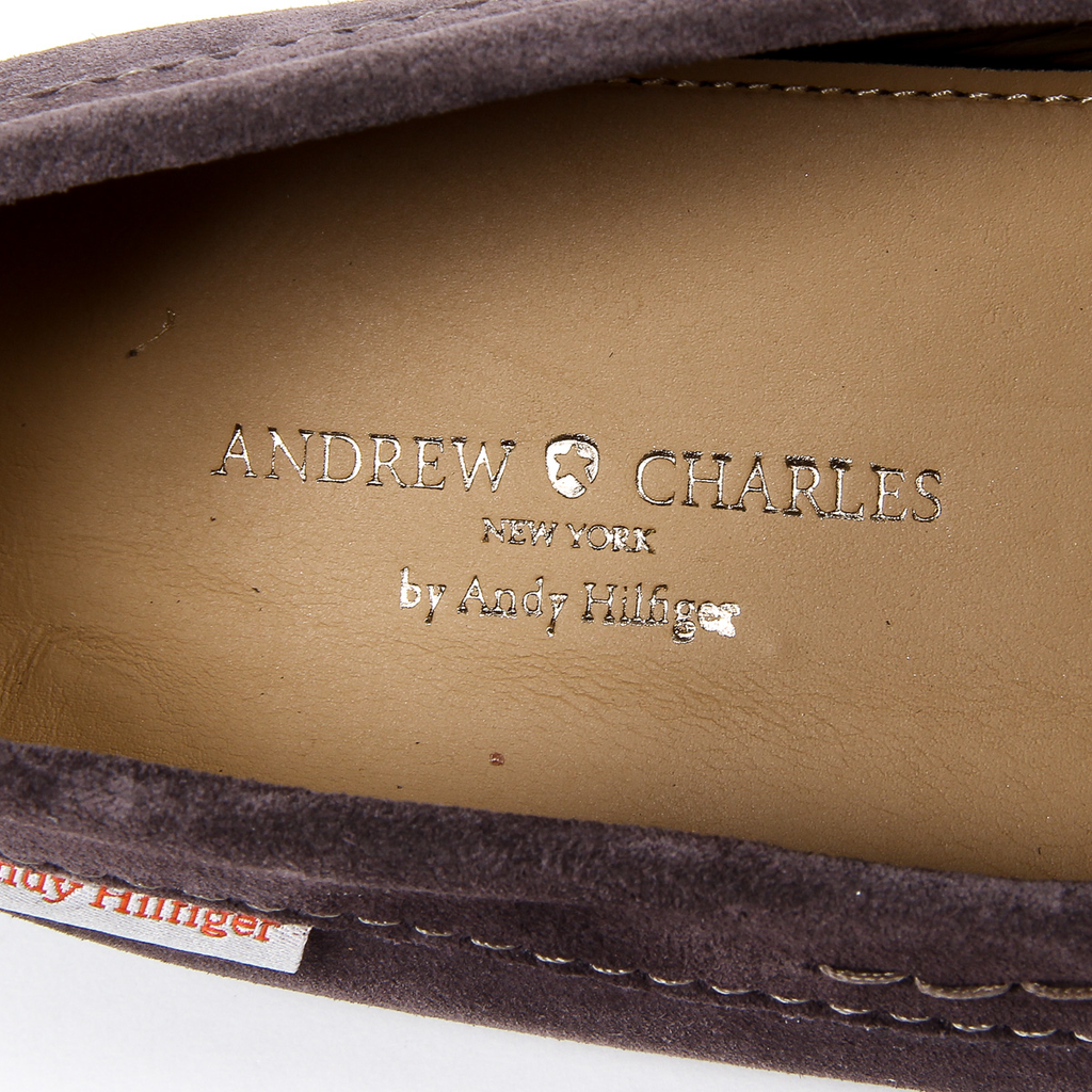 Mocasines Andrew Charles para hombre, gris oscuro, JACKSON