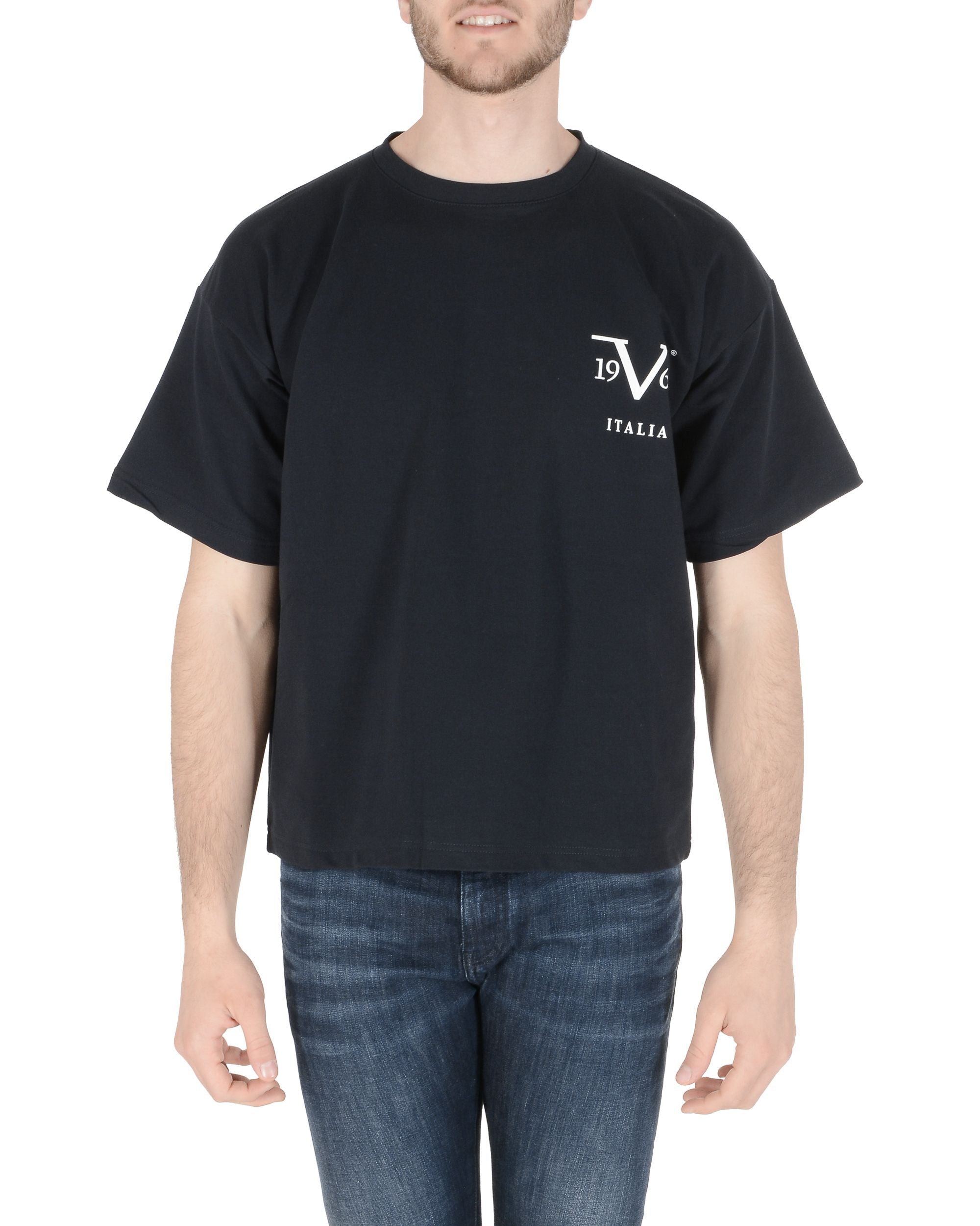 19V69 Italia Camiseta para hombre Azul Marino AZIR AZUL MARINO