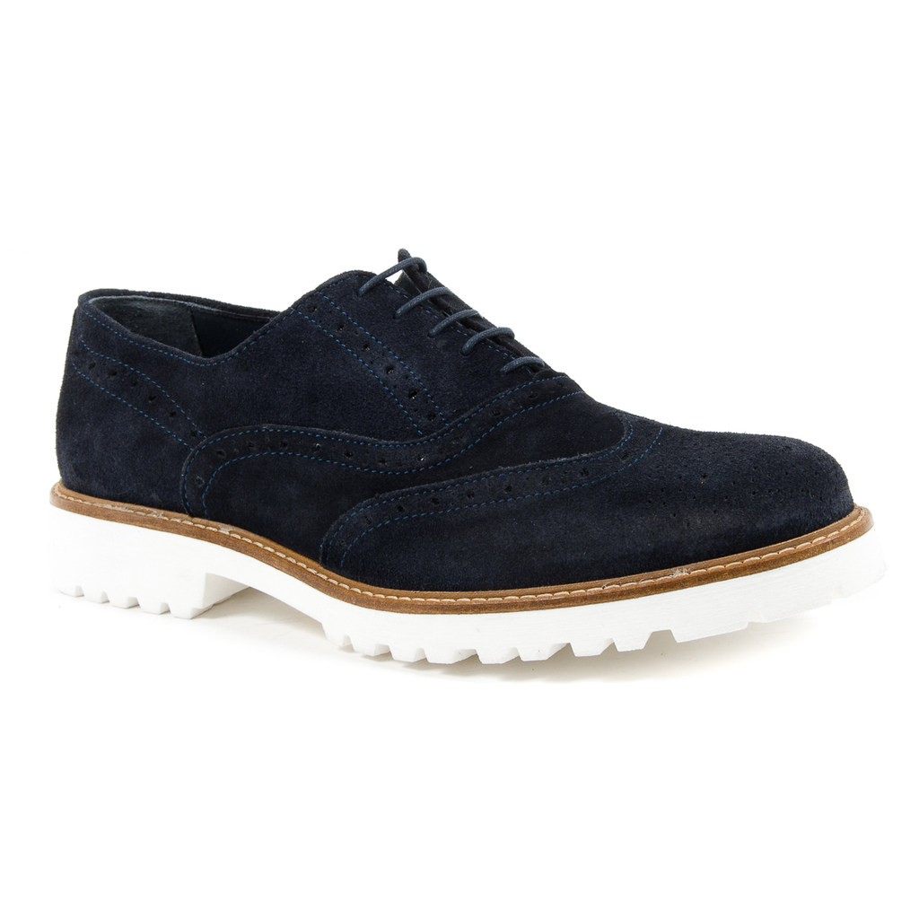 Andrew Charles - Zapatos brogue para hombre, color azul LUIS