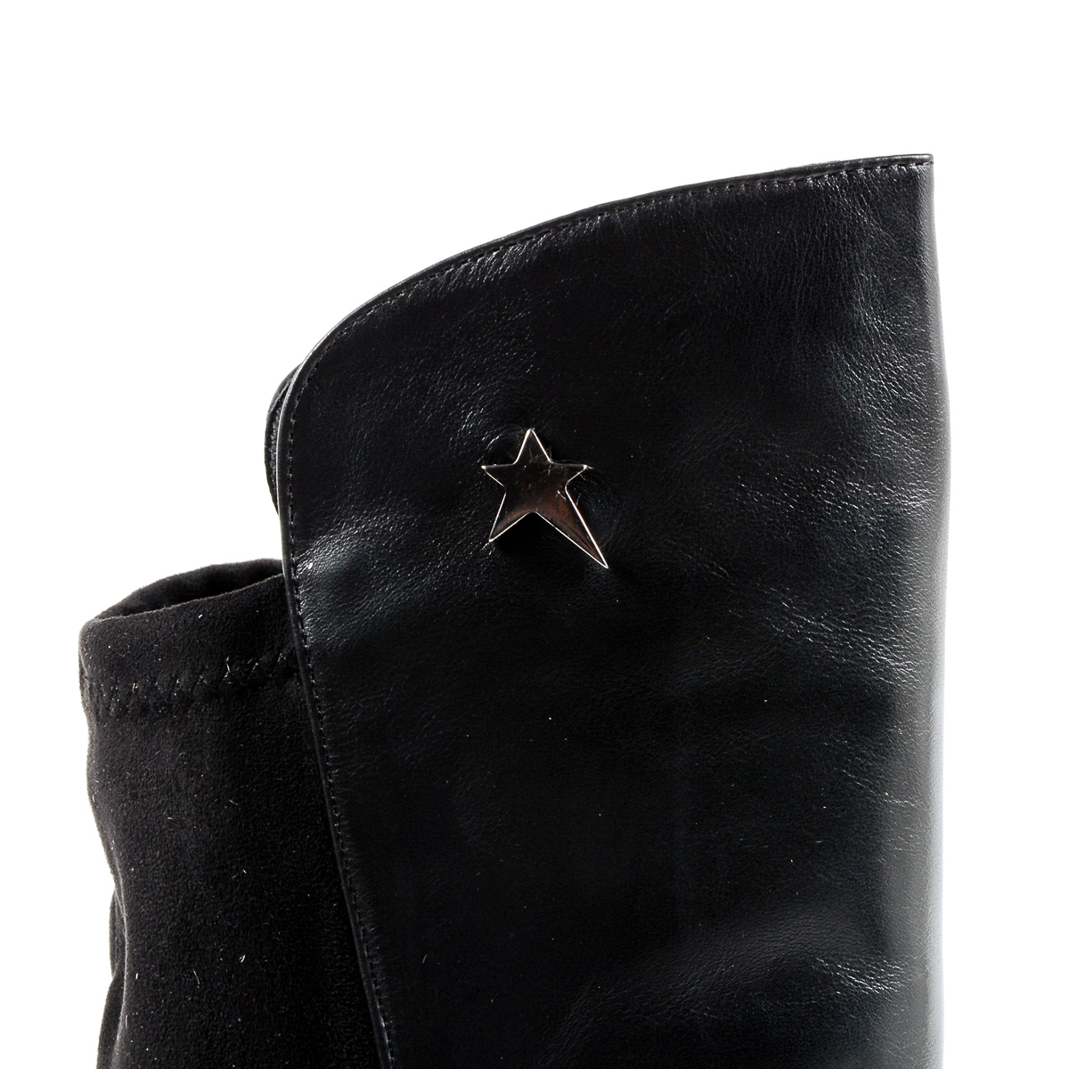 Andrew Charles Womens High Boot Black PAT
