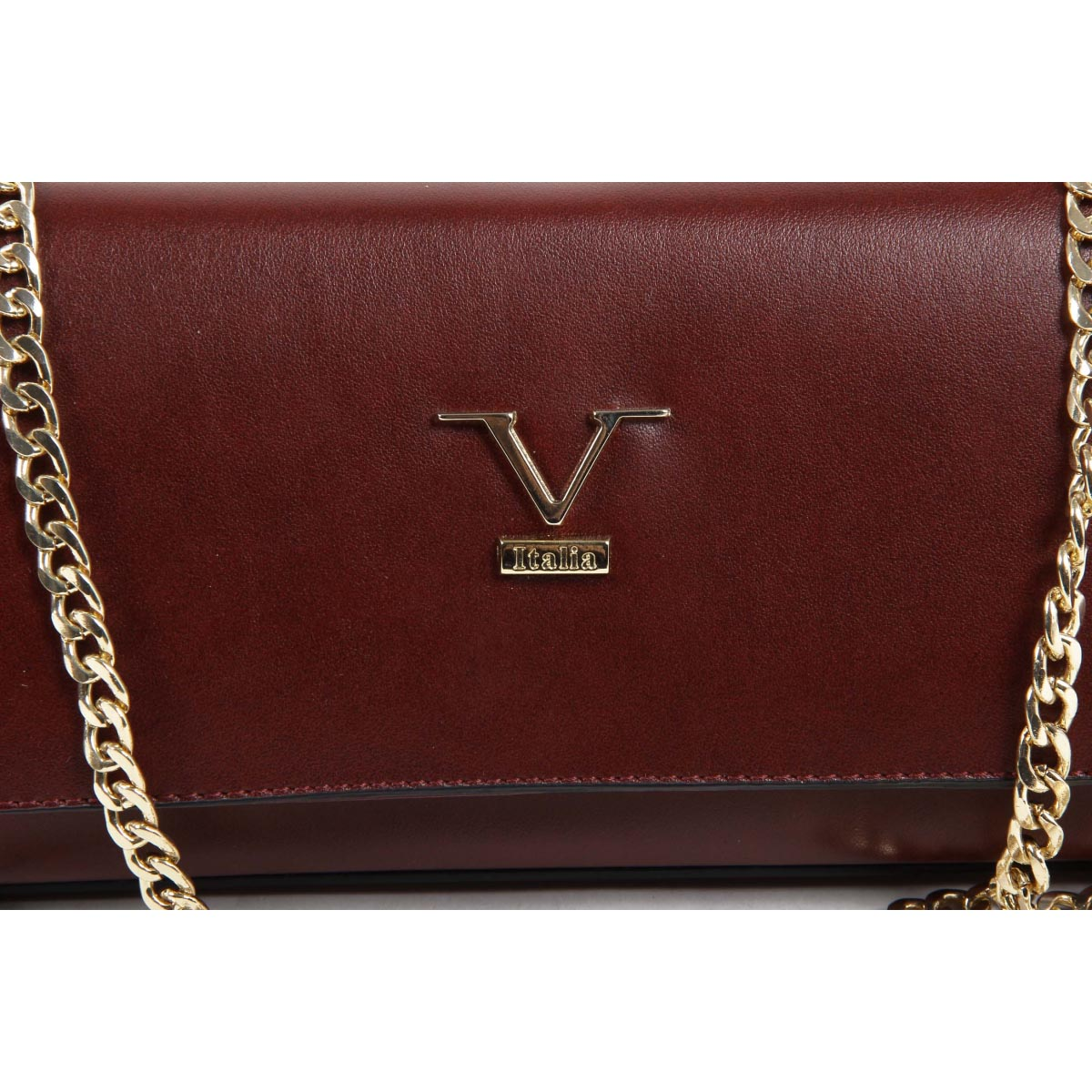 Bolso de mano para mujer V 1969 Italia VE011 ROJO CLARET