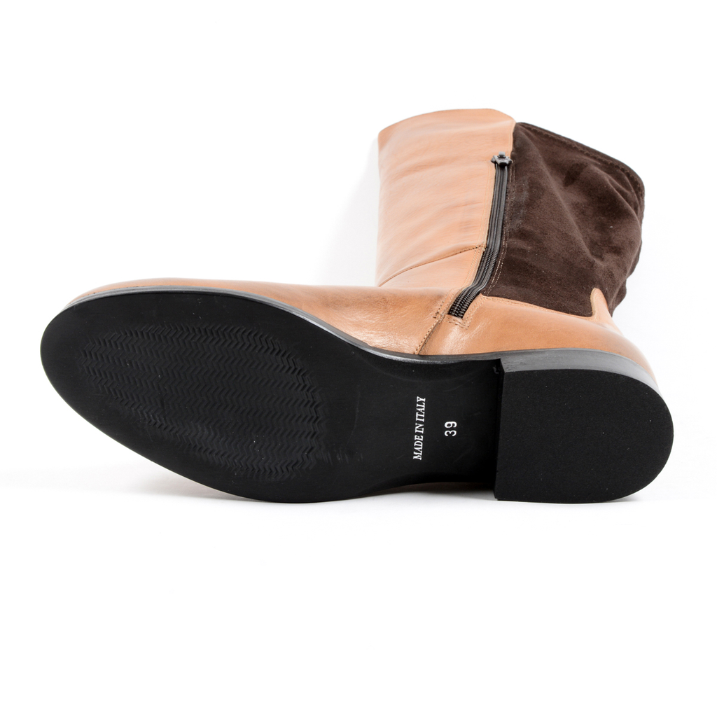 V 1969 Italia Bota alta para mujer marrón GRAPE