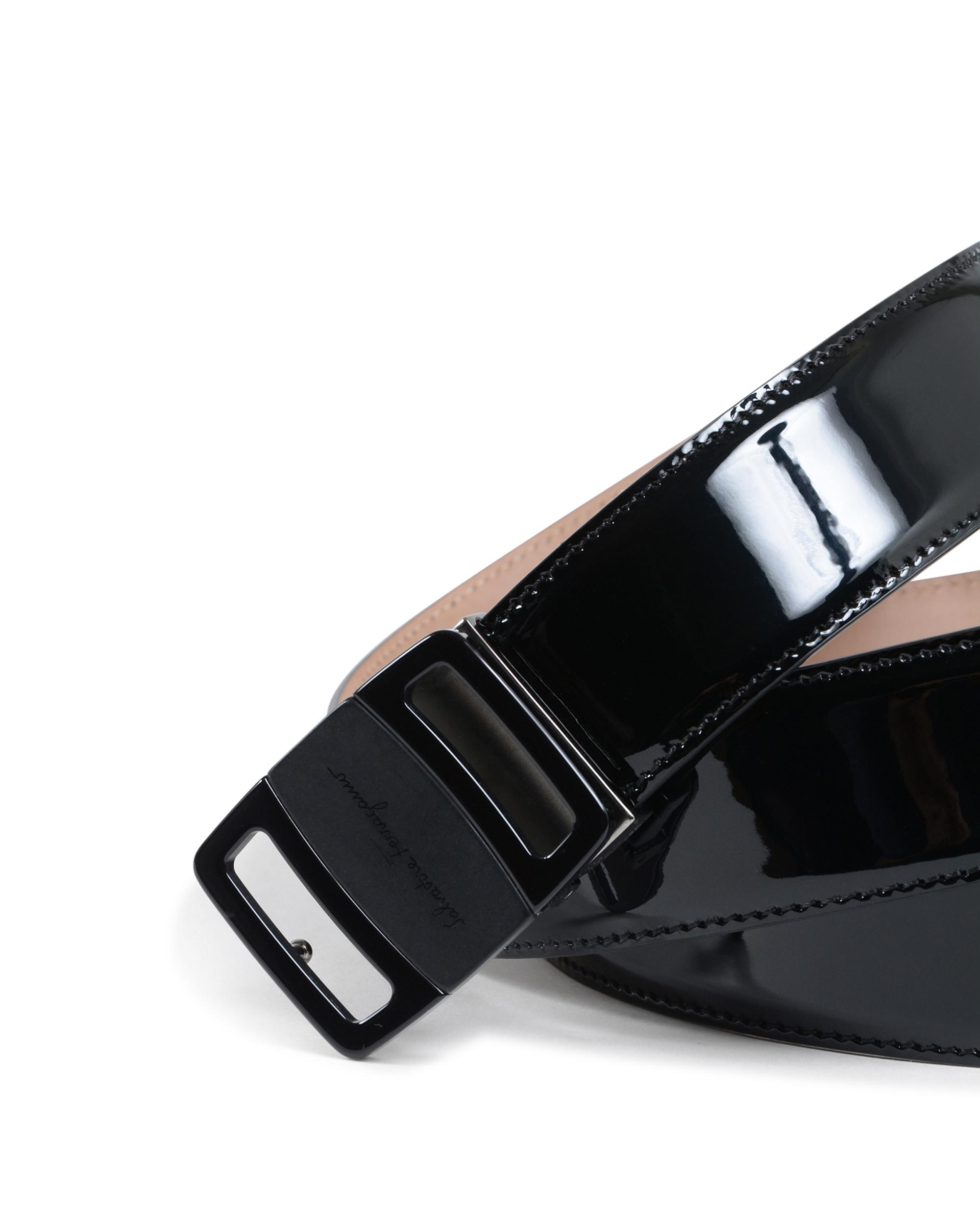 Cinturón ajustable Salvatore Ferragamo para hombre, negro, 679775 697074
