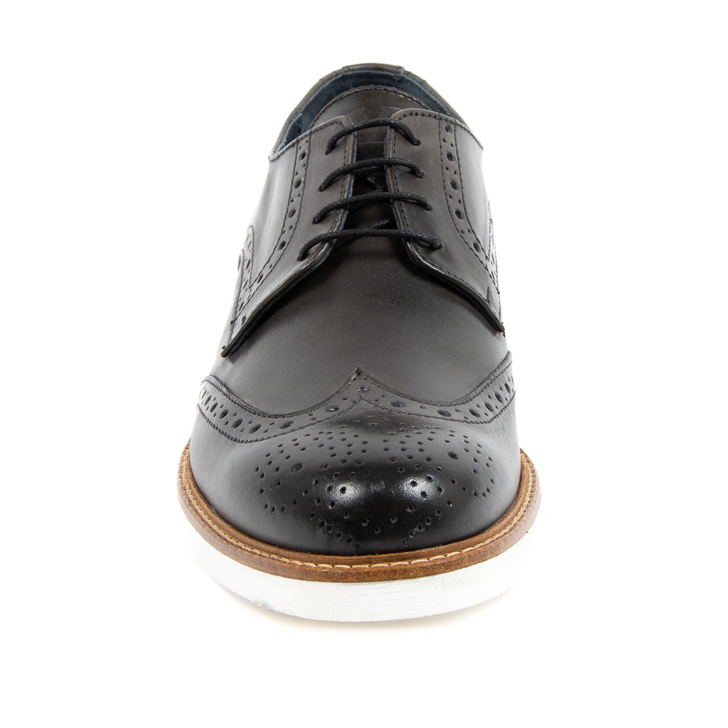 V 1969 Italia - Zapatos brogue para hombre, color gris oscuro, VINCENT
