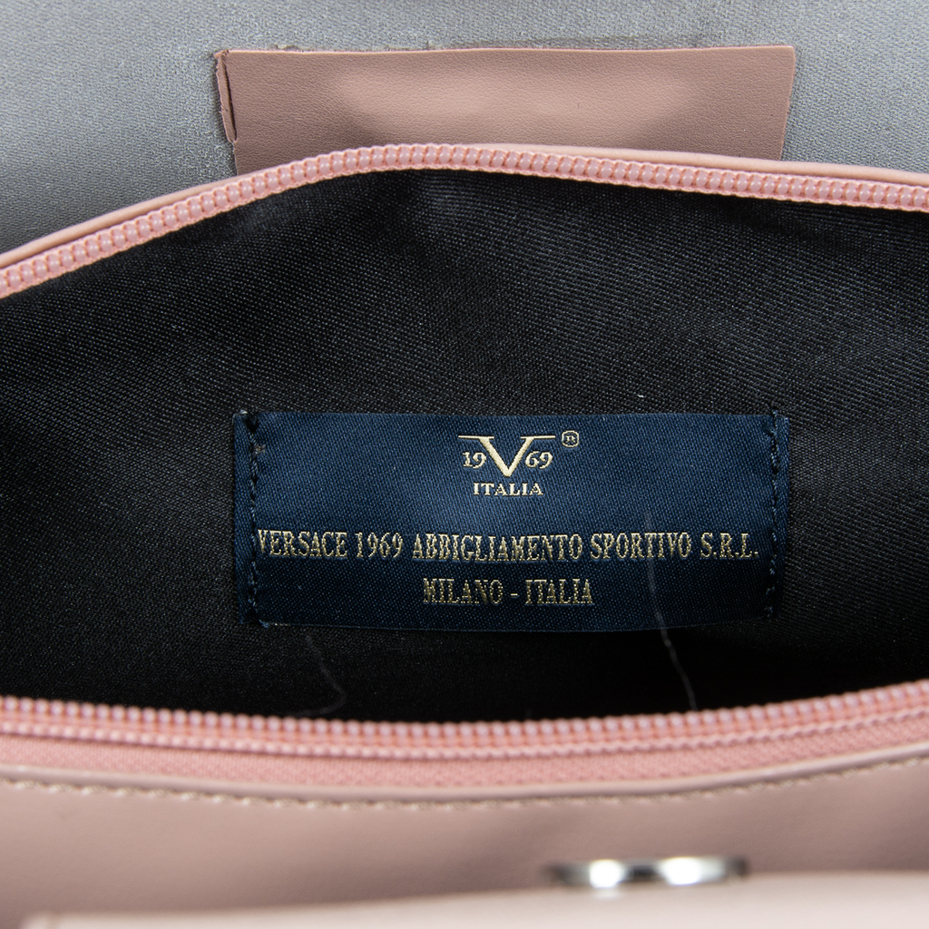 Bolso de mano para mujer V 1969 Italia en color rosa JERSEY