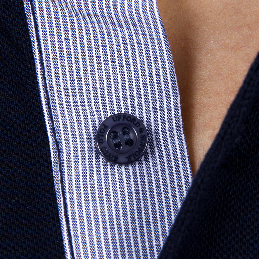 Polo Ufford & Suffolk Polo Club para hombre, manga corta, US025, azul marino