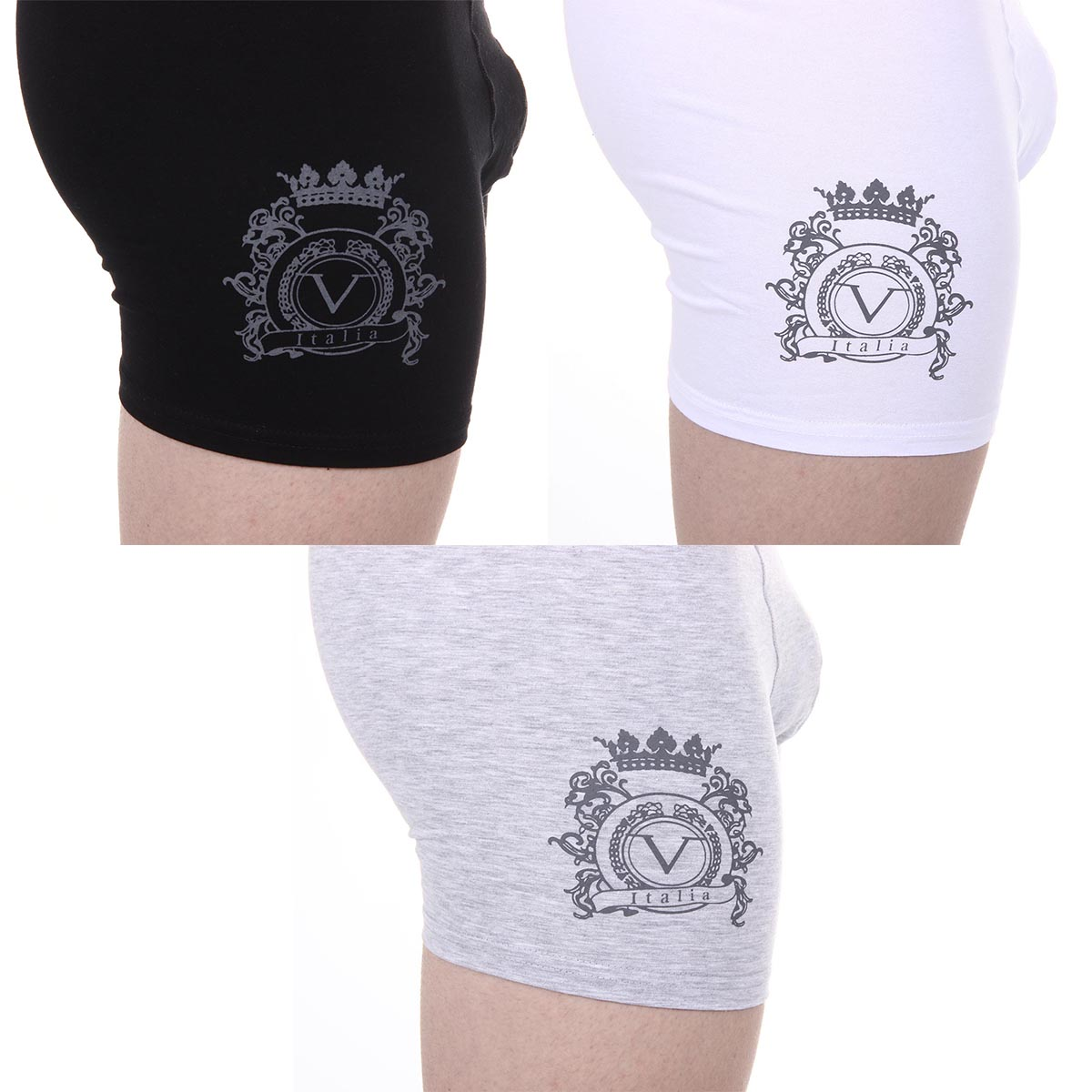 V 1969 Italia - Pack de tres calzoncillos tipo bóxer para hombre