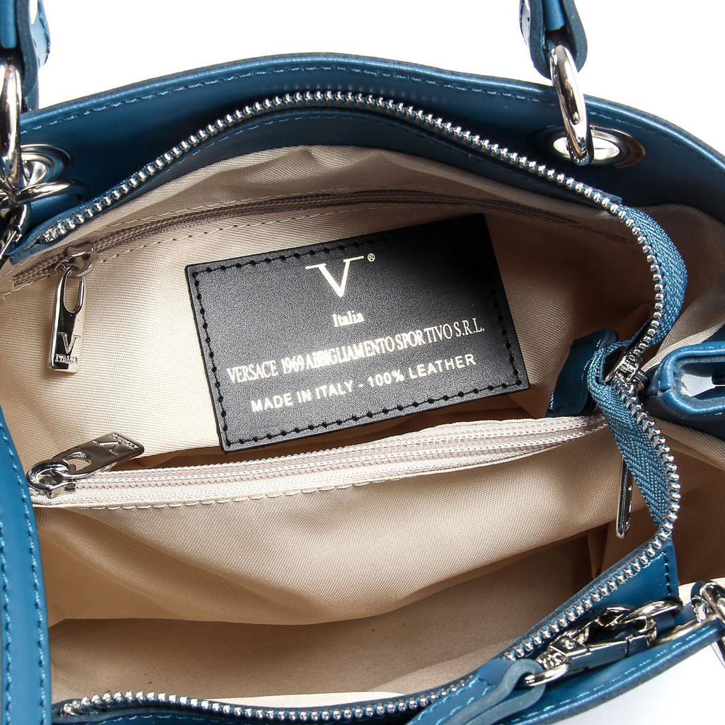 Bolso Mujer V 1969 Italia V004-S RUGA PETROLIO