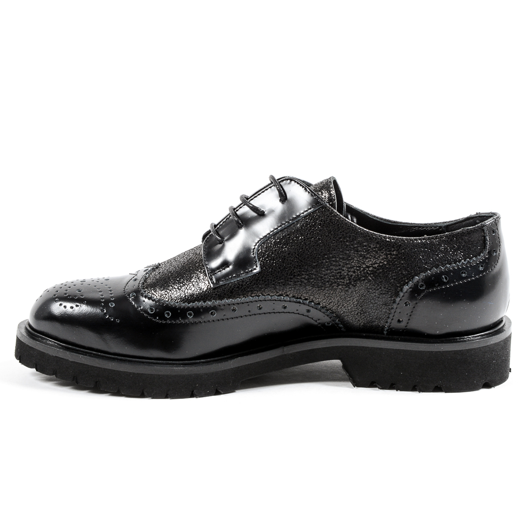 Andrew Charles Womens Oxford Shoe Black COURTNEY