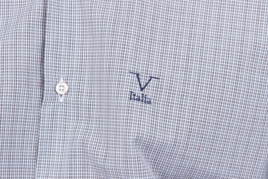 Camisa clásica moderna de corte italiano para hombre V 1969, talla 377, 209