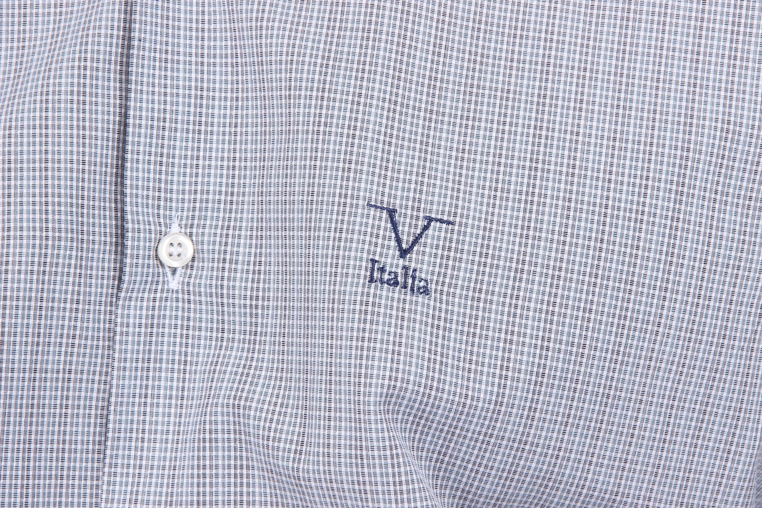 Camisa clásica moderna de corte italiano para hombre V 1969, talla 377, 209
