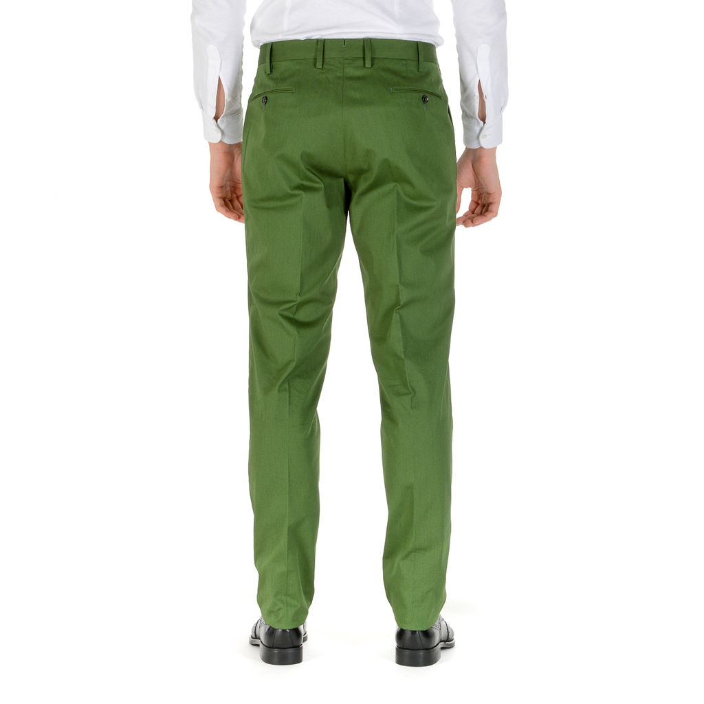 PT01 Pantalones de hombre Verde BUSINESS