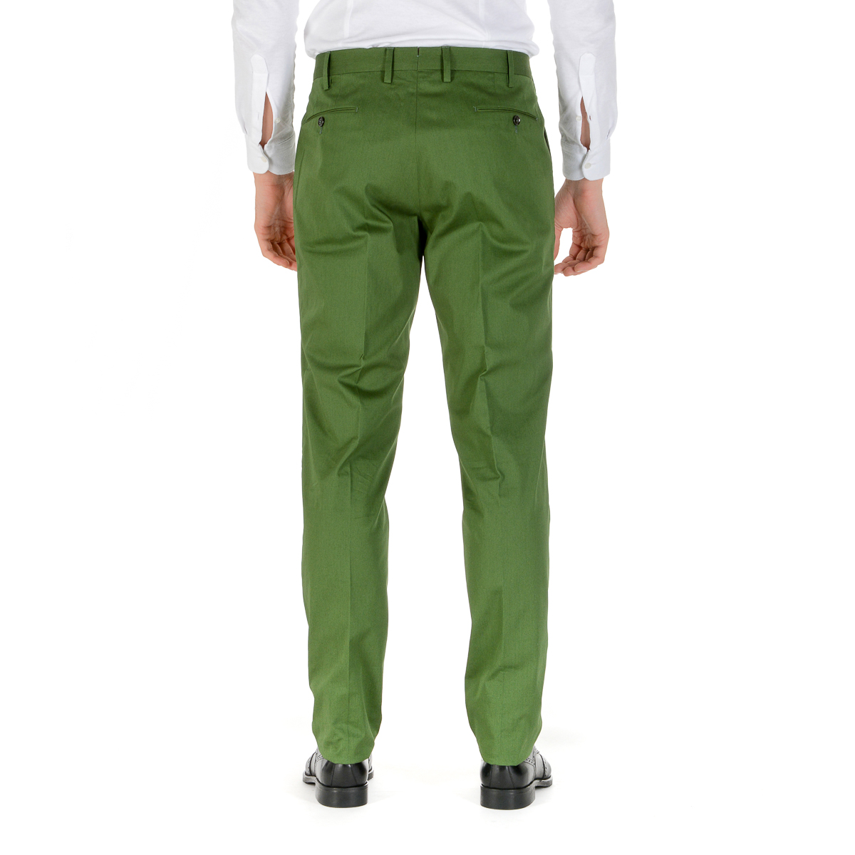 PT01 Pantalones de hombre Verde BUSINESS