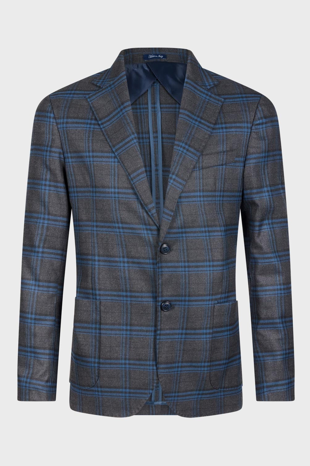 19V69 Italia Chaqueta para hombre Multicolor RALPH GRIS/AZUL