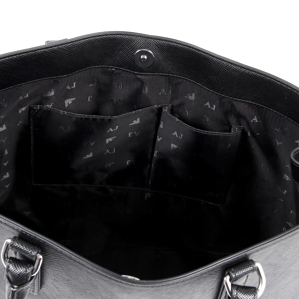 Bolso de mano para mujer Armani Jeans, negro, 922166 7P756 00020