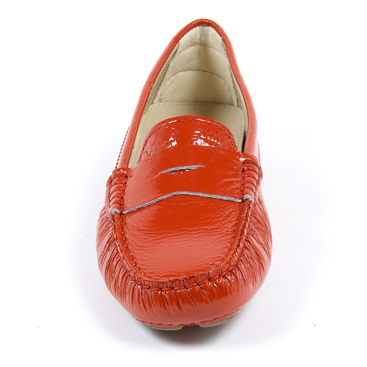 Mocasines V 1969 Italia para mujer, color rojo AMALFI
