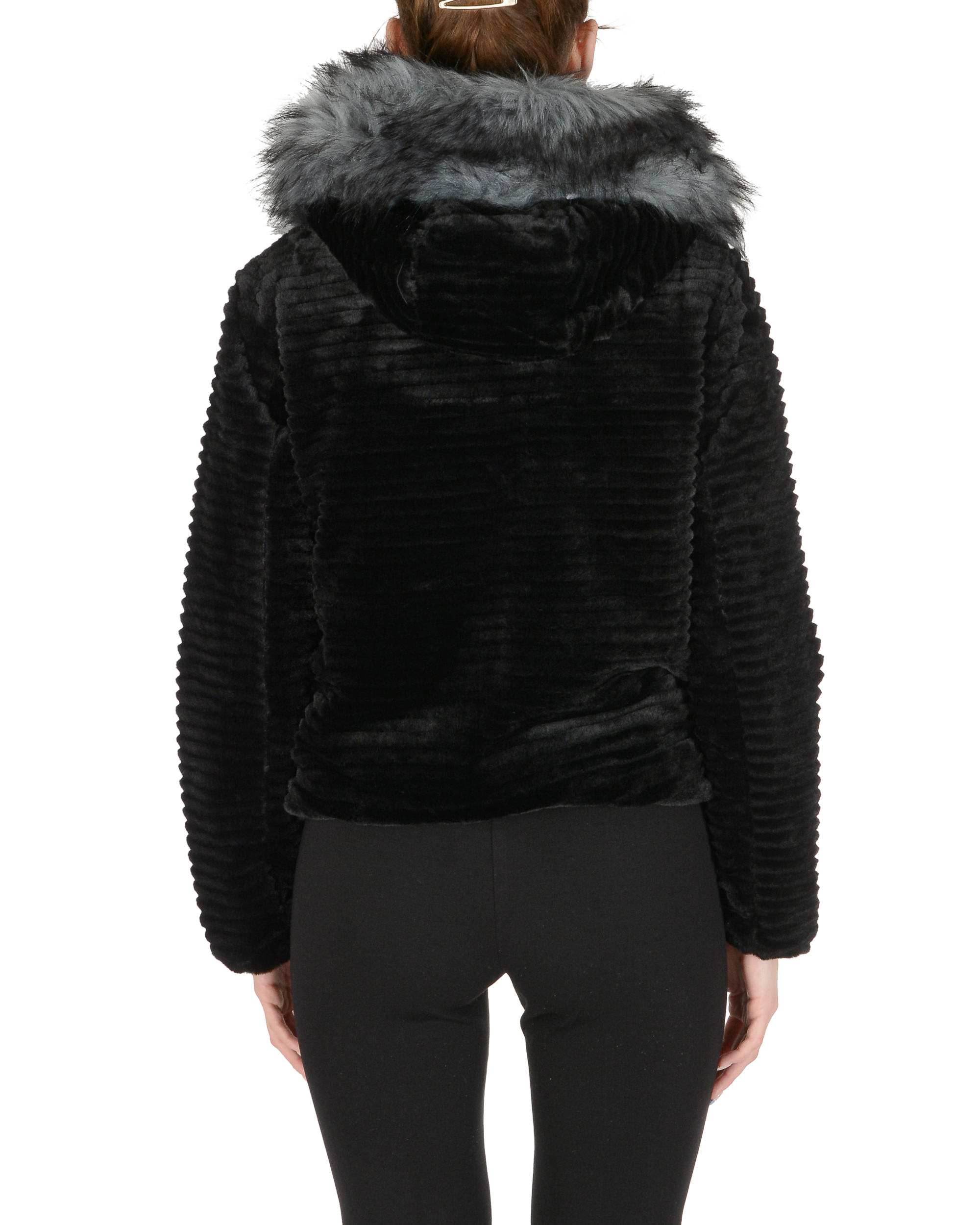 19V69 Italia Chaqueta de mujer Negro Gris ARIA NEGRO GRIS
