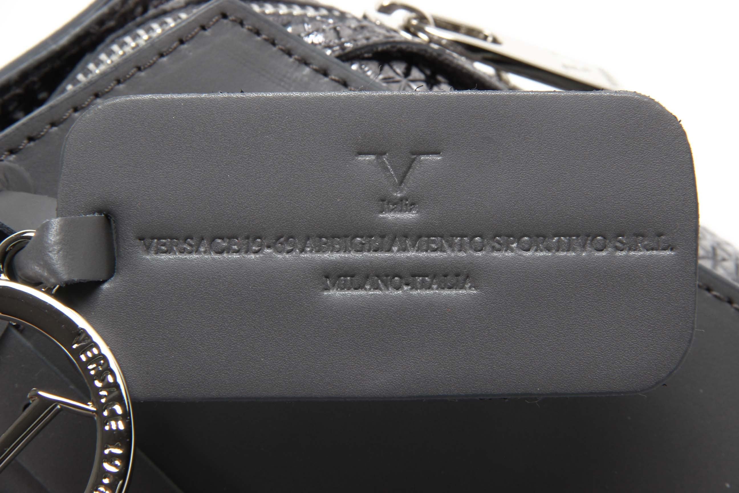 V 1969 Italia Bolso de Mujer V016-S RUGA STAMPATO GRIGIO