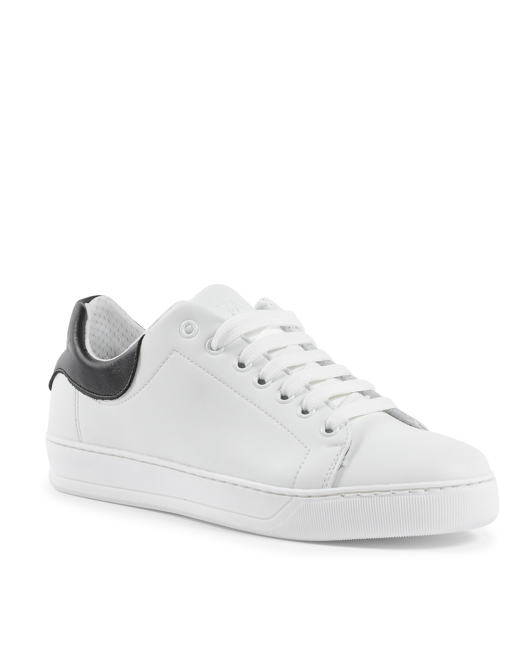 19V69 Italia Mens Sneaker White Black 2120 PELLE BIANCO PELLE NERO