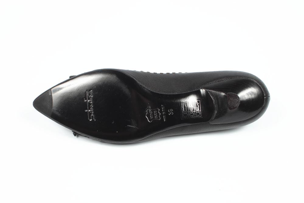 Zapatos de tacón de mujer Sebastian Milano S1950 FUMÃˆ NERO OTTONE GAV