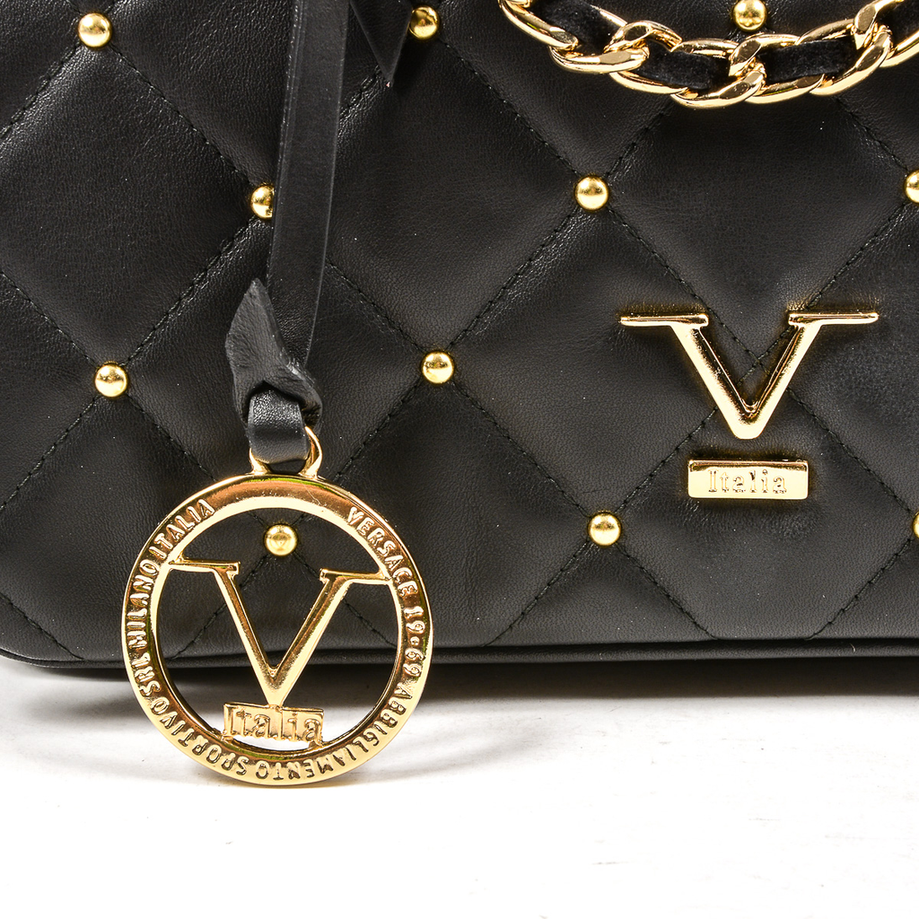 V 1969 Italia Womens Handbag Black MUMBAI