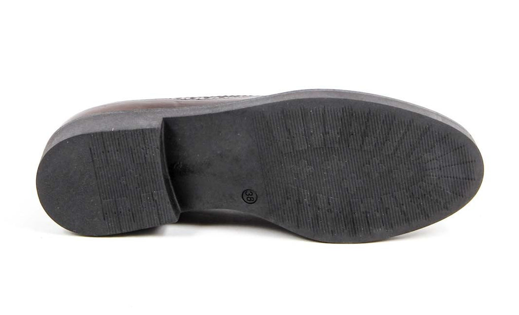 Zapato brogue para mujer V 1969 Italia B1670 VITELLO T. MORO COCCO