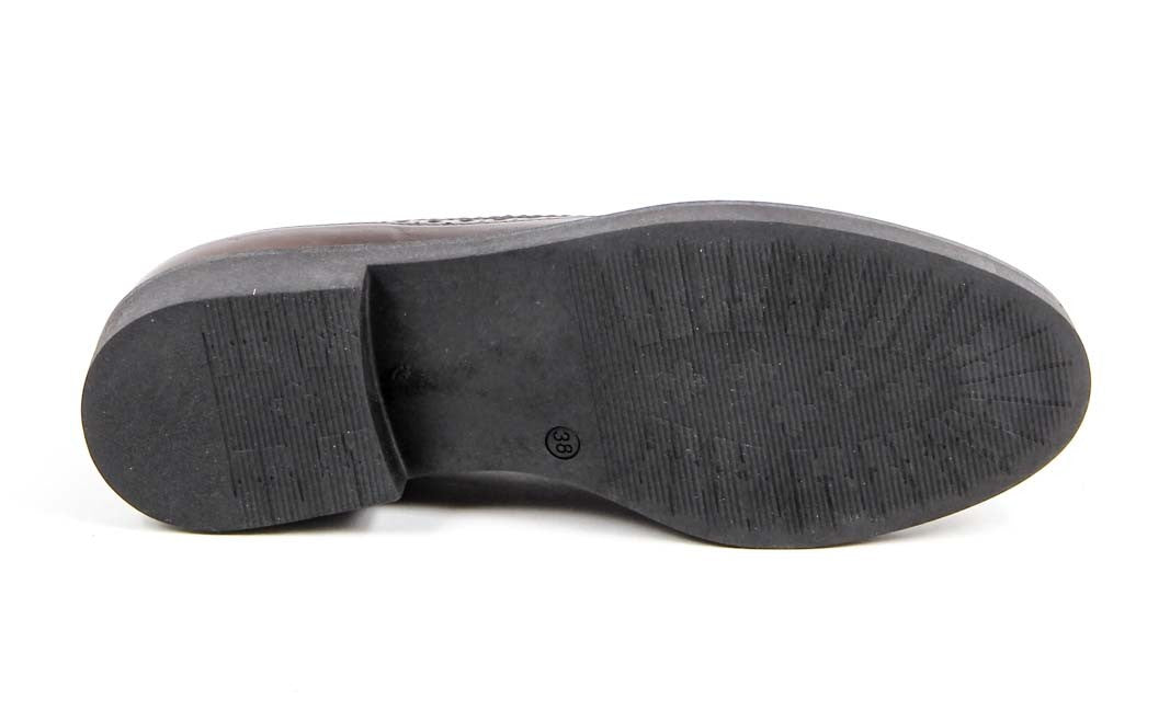 Zapato brogue para mujer V 1969 Italia B1670 VITELLO T. MORO COCCO