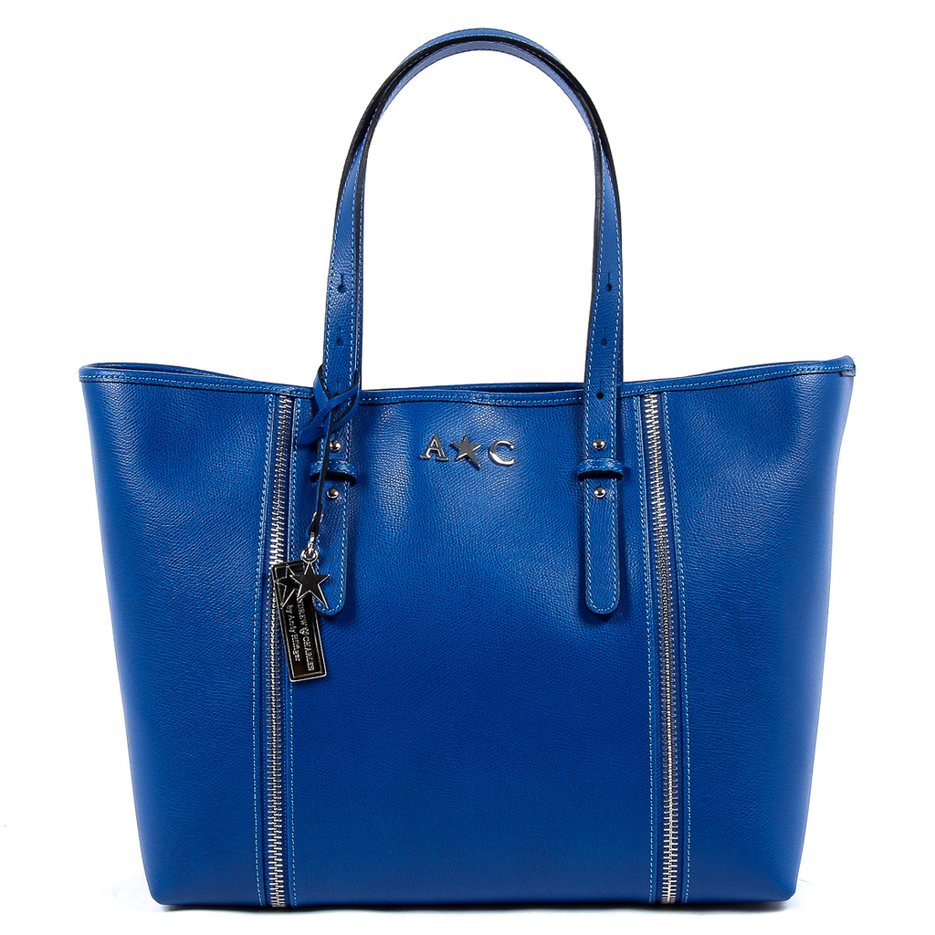 Andrew Charles Womens Handbag Blue ETHEL
