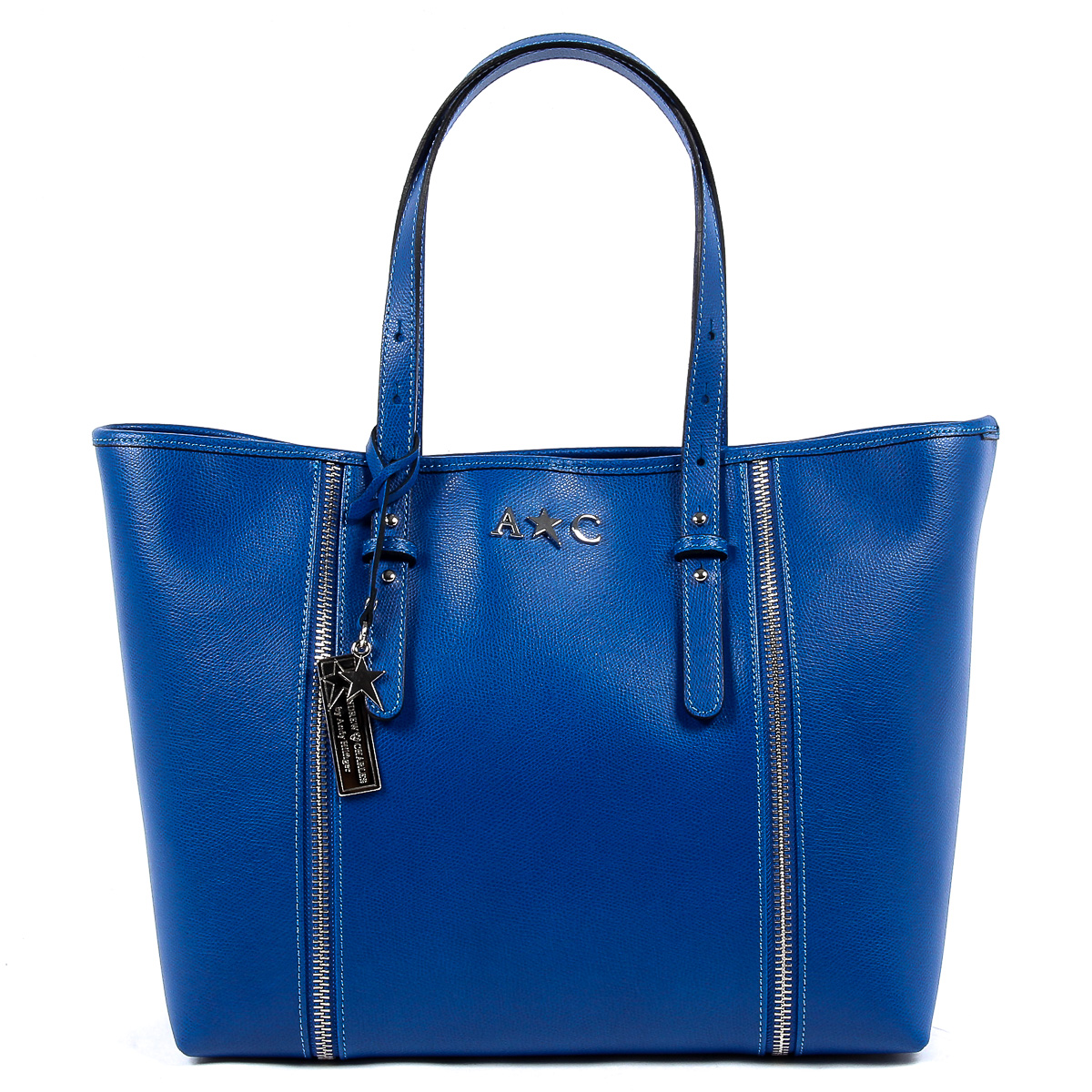Andrew Charles Womens Handbag Blue ETHEL