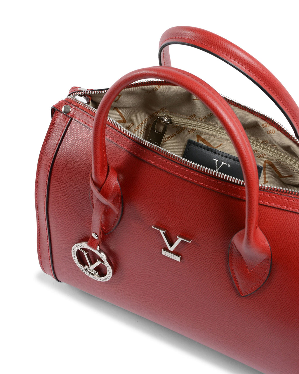 V Italia Womens Handbag Bordeaux V014-S PALMELLATO BORDEAUX